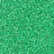 Miyuki 11 Round Seed Bead, 11-219, Dark Mint Green Lined Crystal, 13 grams